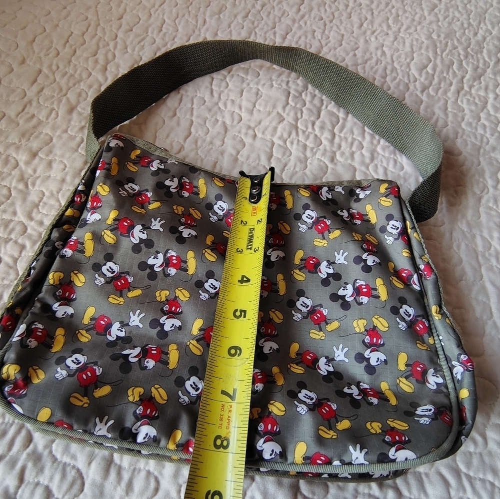 Mickey Mouse Patterned Shoulder Bag - Green - Picture 3 of 6